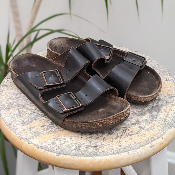 Birkenstocks Brown Two Strap Sandals